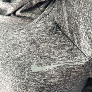 Nike Dri-FIT Heathered Gray Running Top